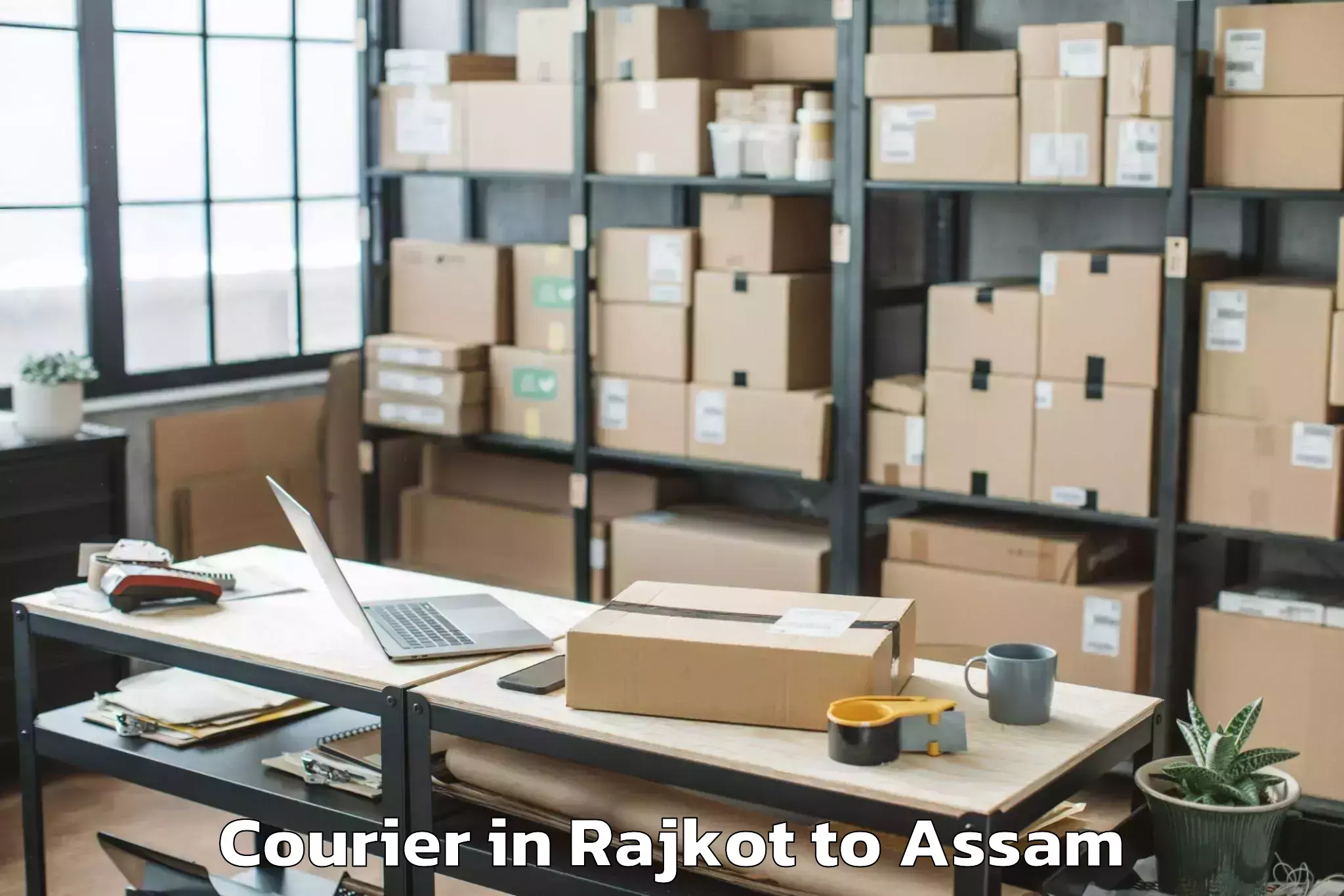 Discover Rajkot to Mankachar Courier